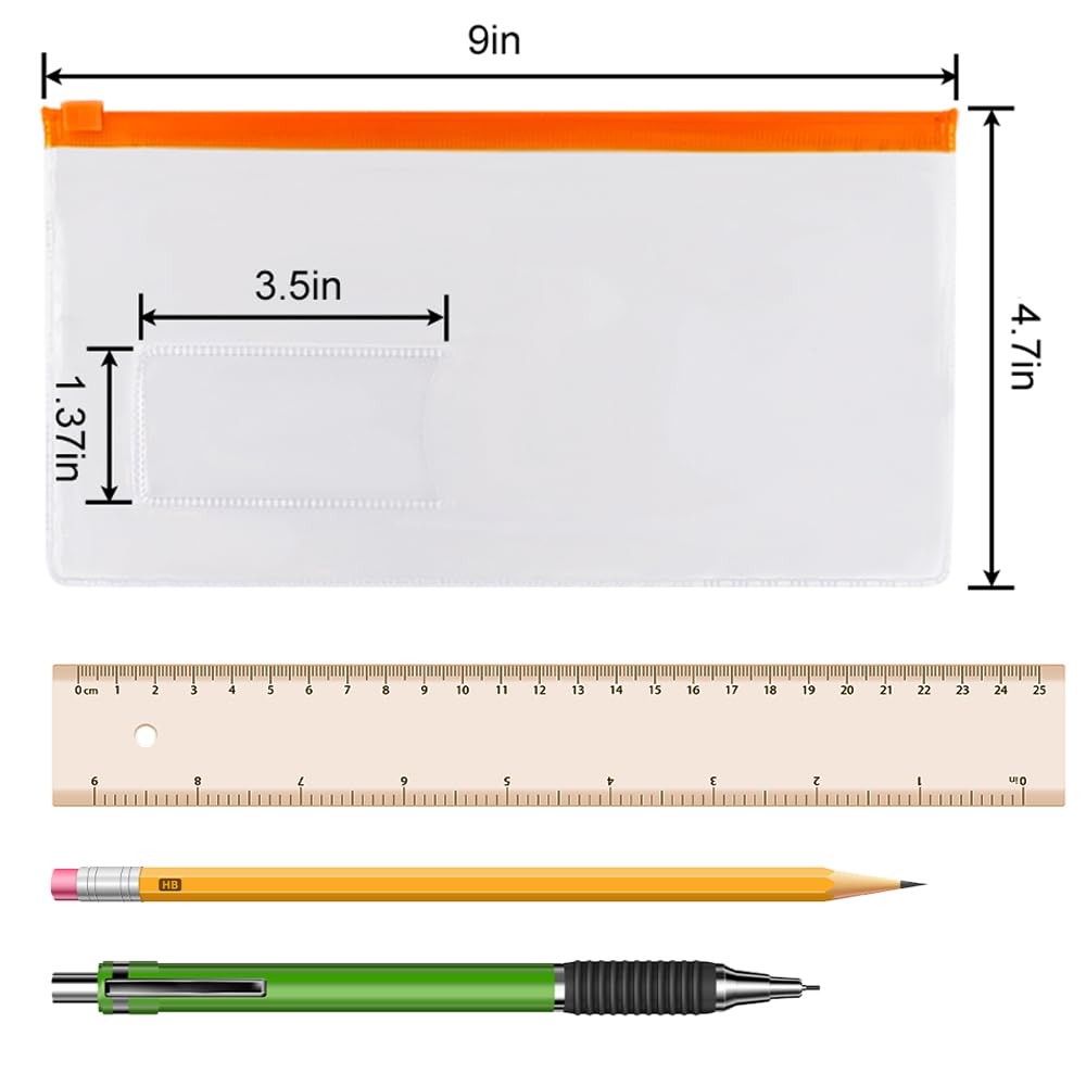 EOOUT 24pcs Poly Zip Envelope, Plastic One Size, Multicolor