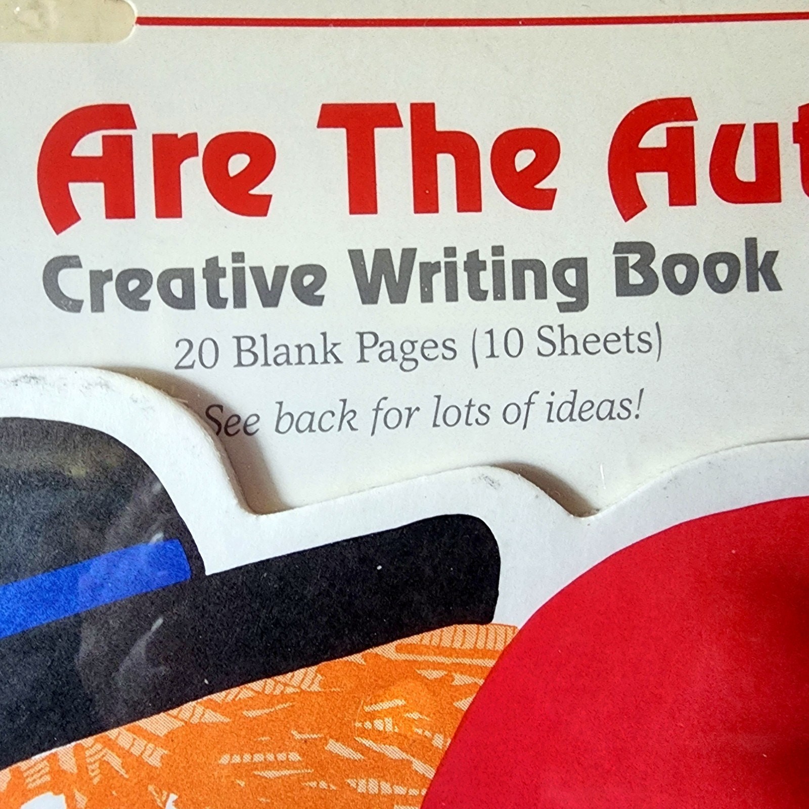 1989 Clown Shapes ETC Creative Writing Book 10 Jumbo Sheets Art Paper NOS