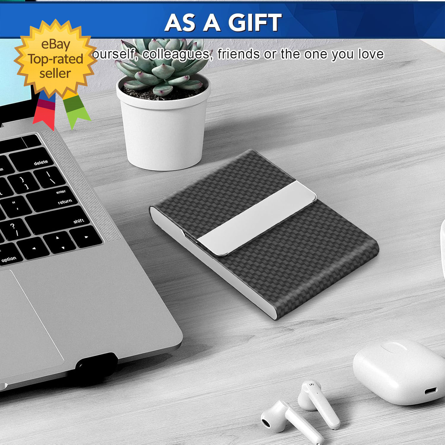 Business Card Holder, Metal Slim Business Card Case, Pocket Card Holder