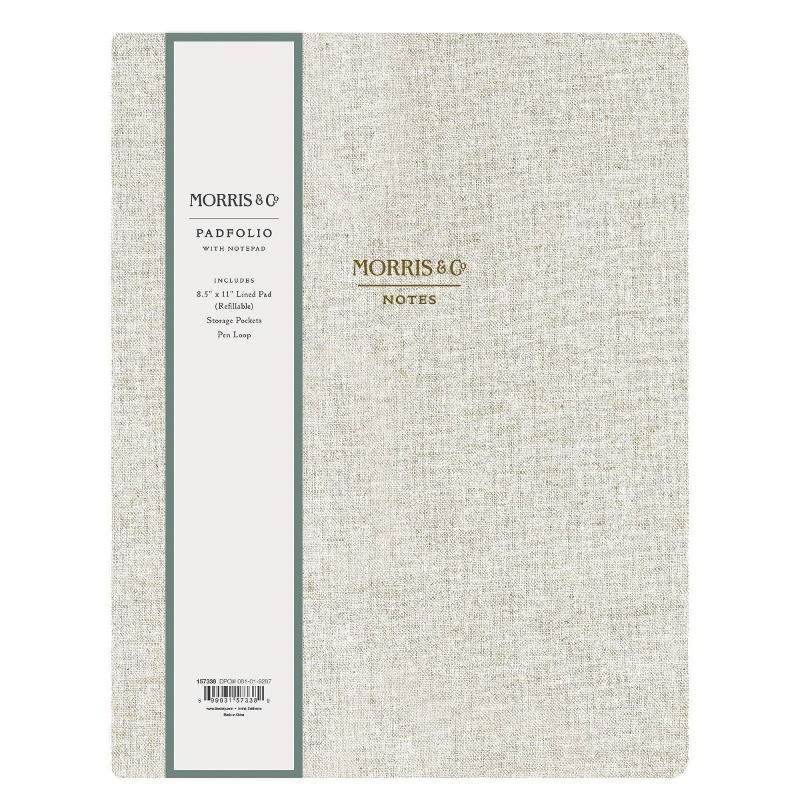 Blue Sky 8.5″x11″ Padfolio Natural Linen