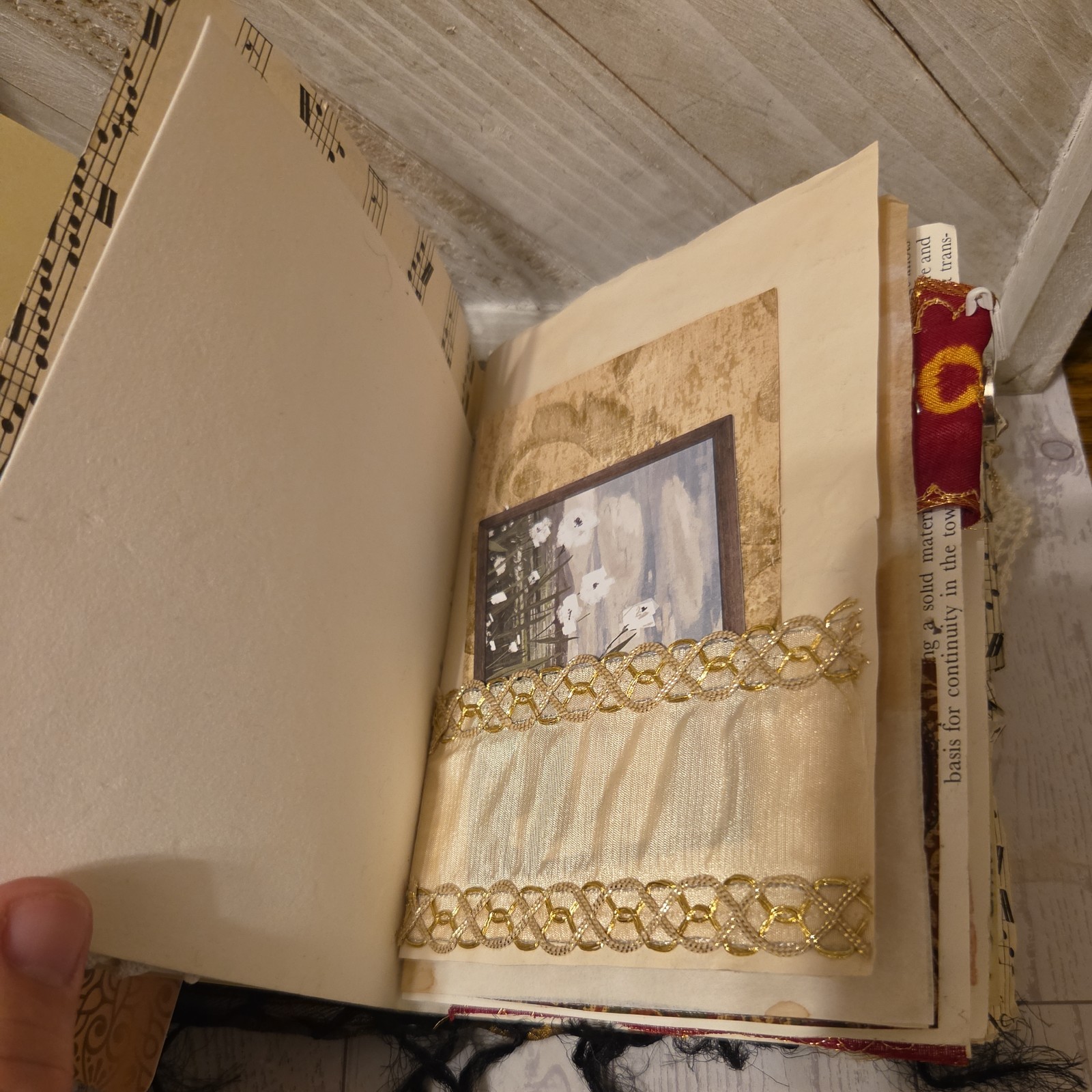 Fully Embellished Handmade Boho Style Junk Journal 72 pages front to back