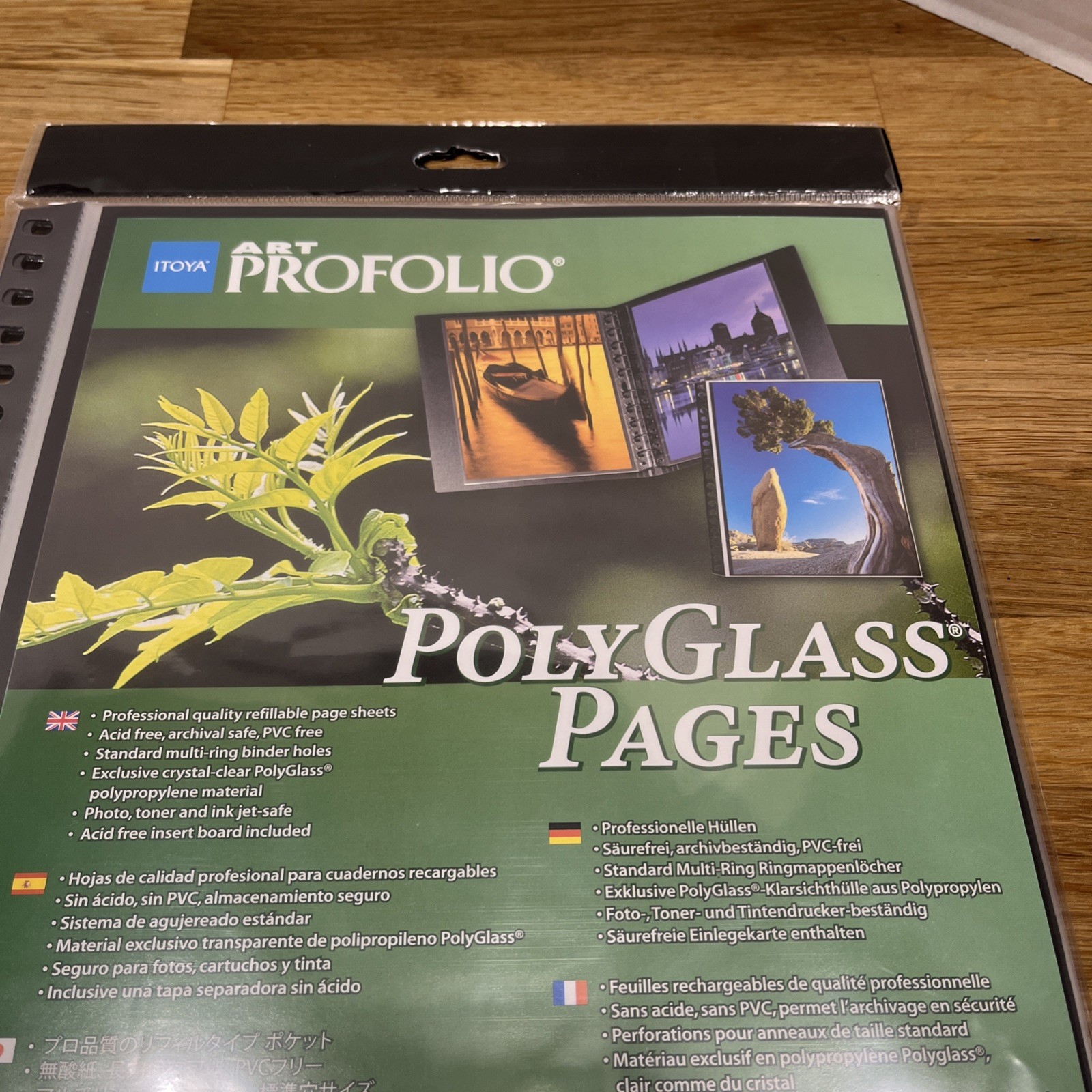 Itoya RB811 Multi-Ring 8.5” x 11” Black Refillable Binder w/ 20 new refill pages