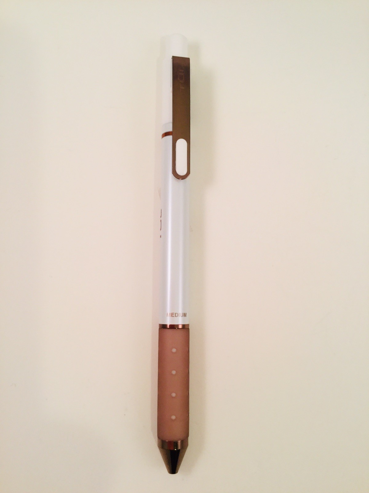 TUL Pearl Pen Retractable Gel Blue Ink White Dark Rose Gold Limited Edition 0.7