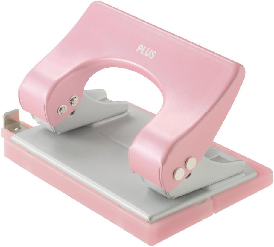 New Plus punch Force 1/2 2-hole drilling number 16 sheets PU-816A Pink 30-699