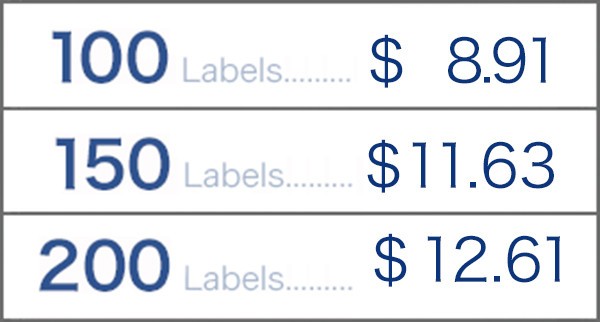 100-250 Labels • HELLO My Name Is • Name Tag ID Badge Stickers Peel & Stick Blue