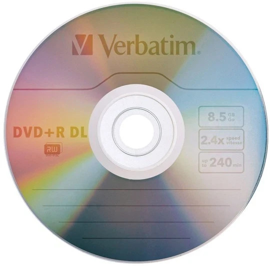 10 X 10-Pak VERBATIM 2.4X Logo 8.5GB DOUBLE LAYER DL DVD+R Discs #95166