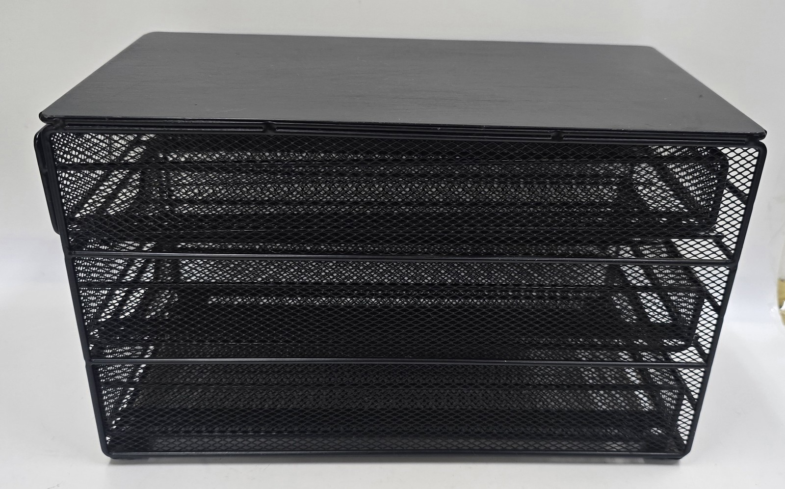 Black Mesh Desk Organizer 3-Drawer Desktop Storage Unit Office Home Supplies