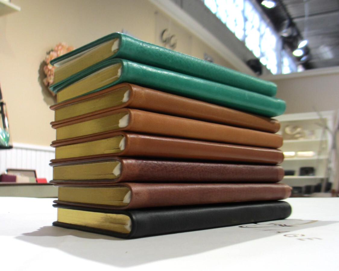 2025 6″ Pocket Datebook Journal Planner Leather Cover Graphic Image $46 TAN