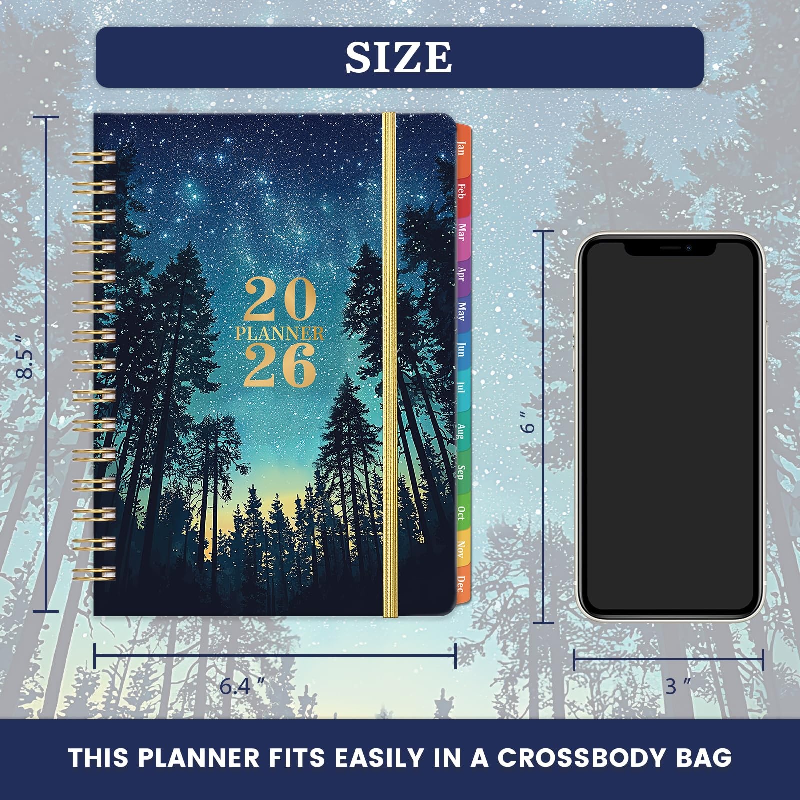 2026 Planner 2026 Weekly and Monthly from Jan 2026 Dec. 2026, 6.4″ x 8.5″