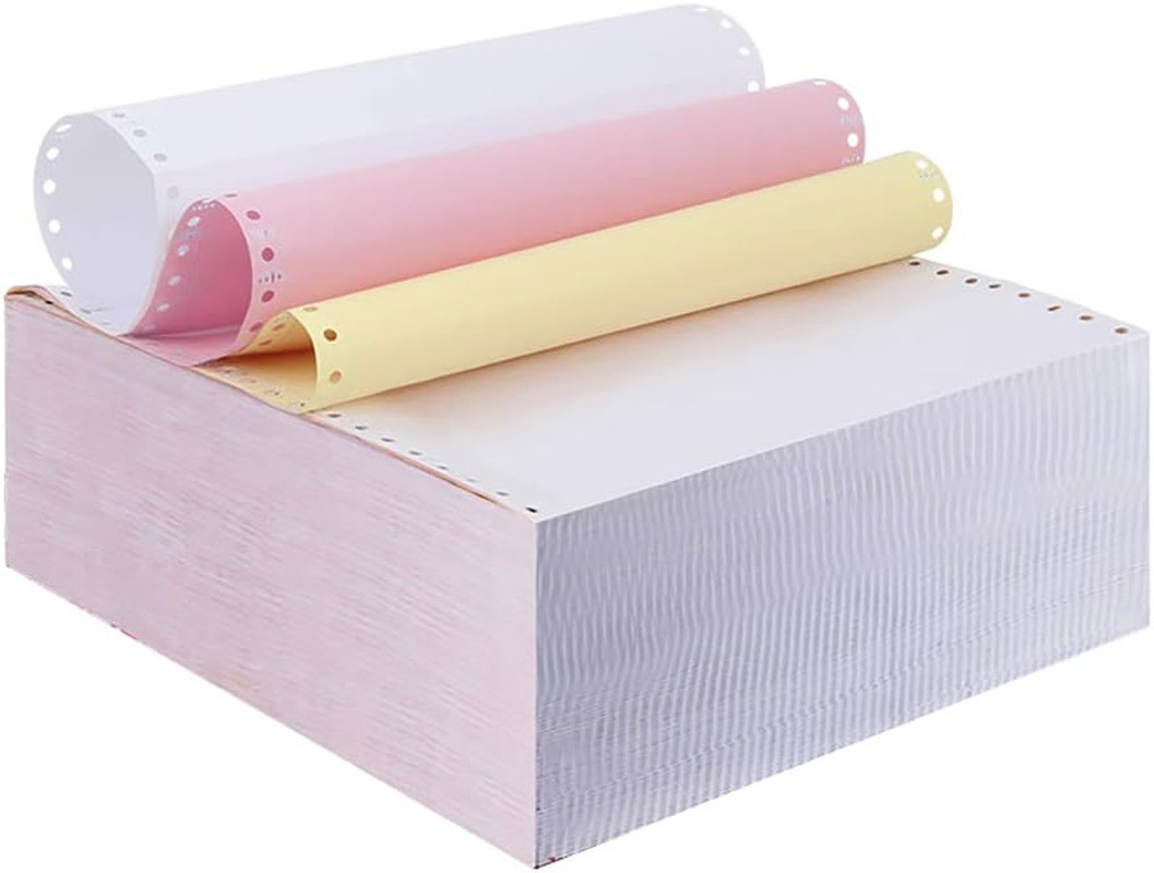 Firstzi 9-1/2 X 11 Inches Carbonless Continuous Forms Computer Paper, Printable