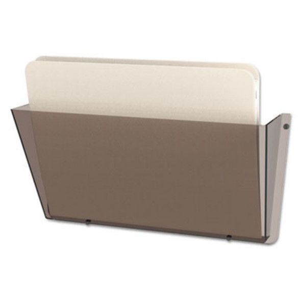 deflecto Unbreakable DocuPocket Wall File, Letter Size, 14.5″ x 3″ x 6.5″, Smoke
