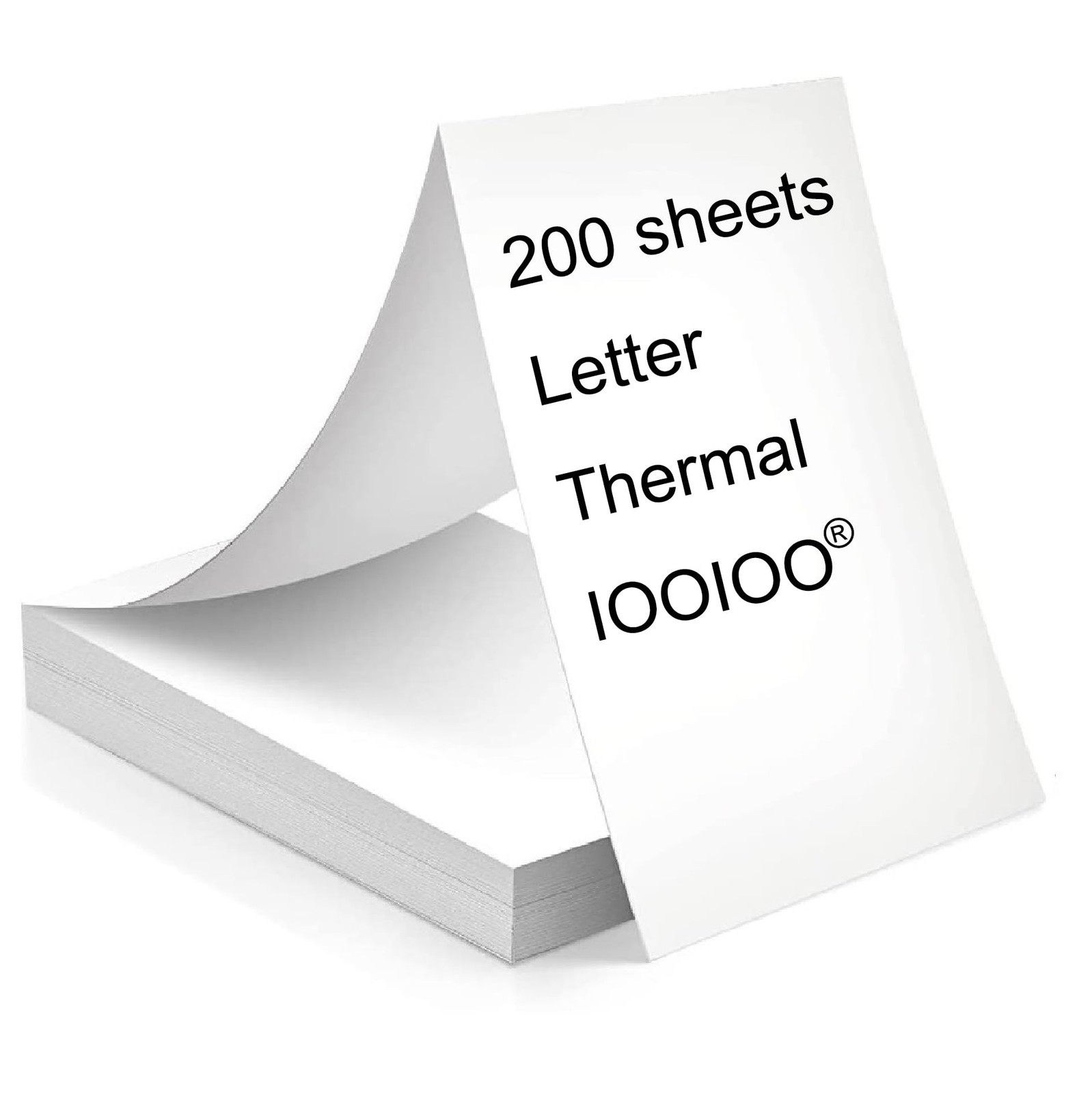 200 Pages Thermal Printer Paper 8.5X11 Letter Folded Continuous Perforated 3