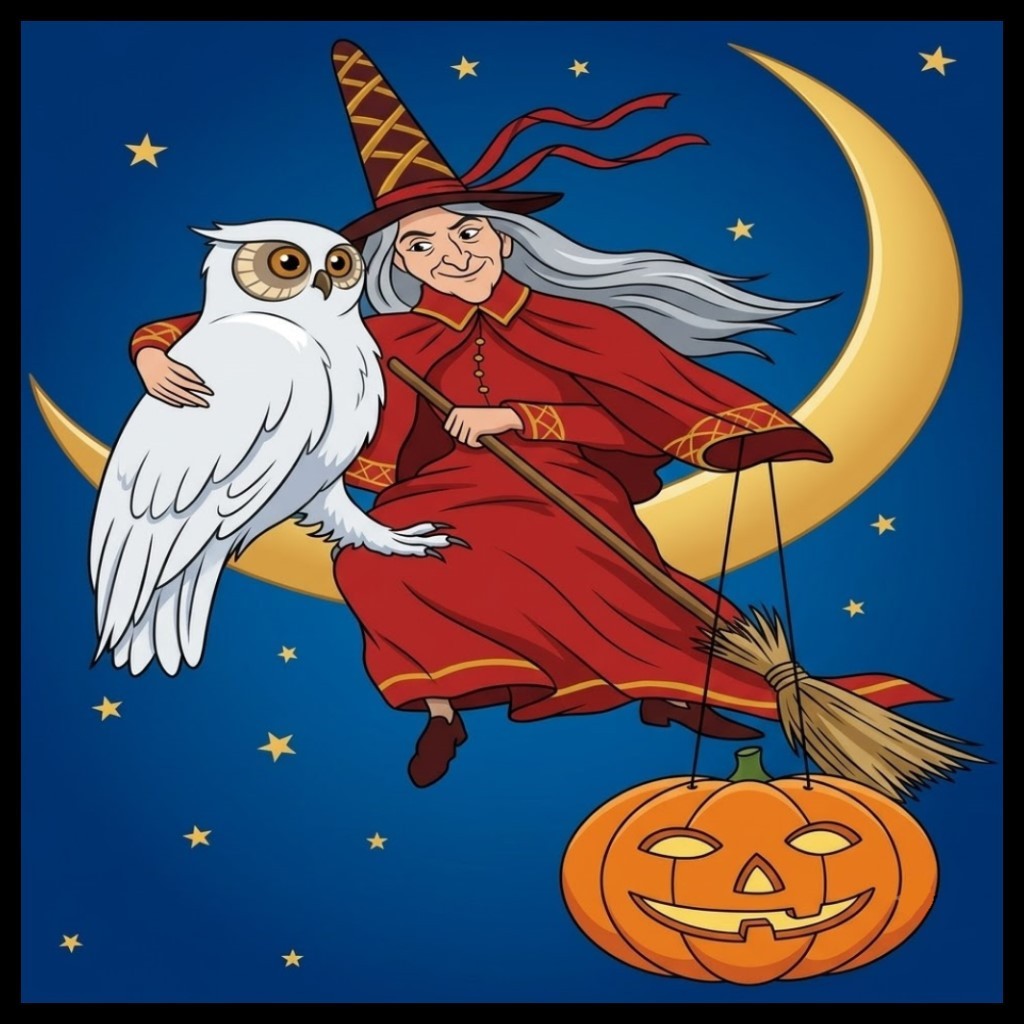 30 Custom Classic Halloween Art Personalized Address Labels
