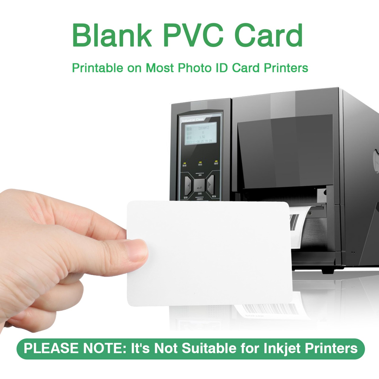 24 PCS Premium Blank PVC Cards Graphic CR80 30 Mil White Plastic Printer