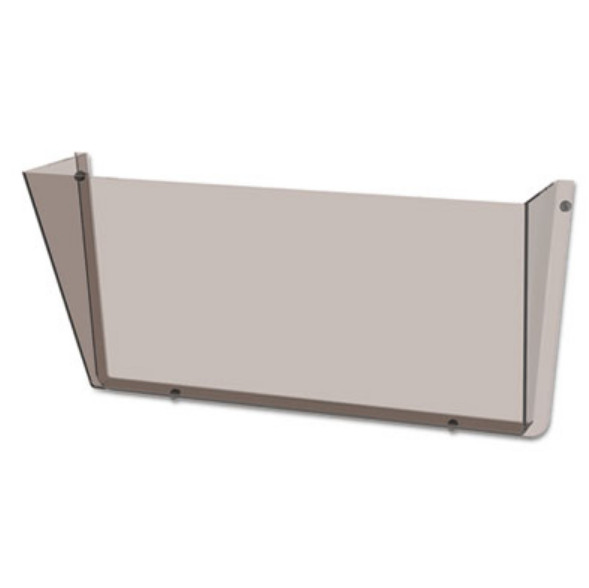 deflecto Unbreakable DocuPocket Wall File, Letter Size, 14.5″ x 3″ x 6.5″, Smoke
