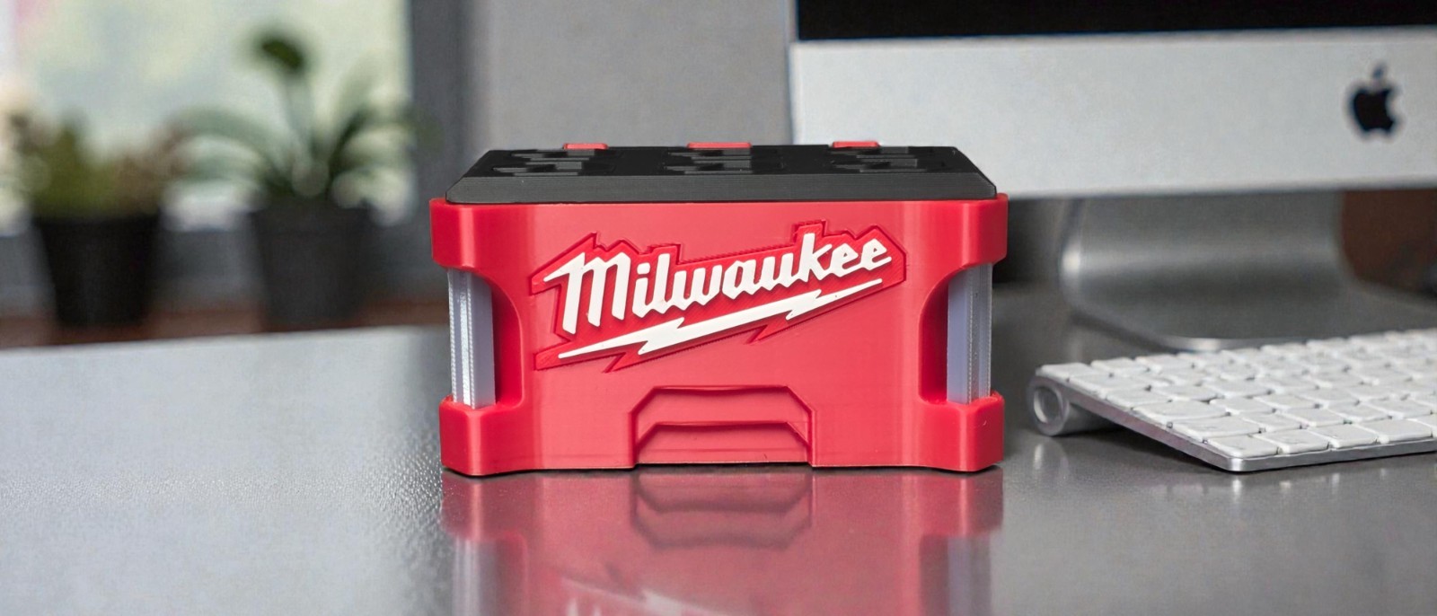 Milwaukee Packout Red Business Card Holder, Model Packout, Card Organizer