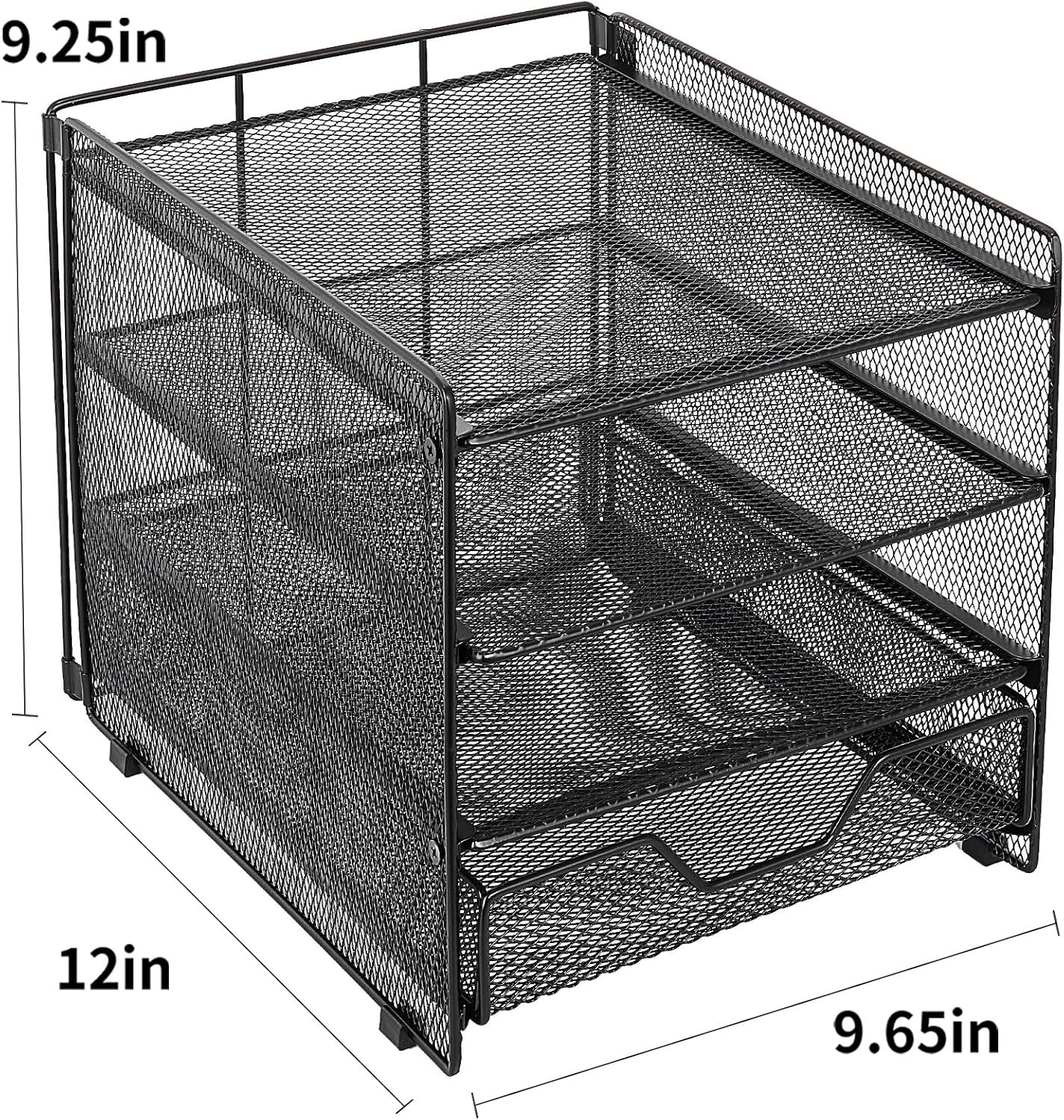 Folding 4-Tier Desk Organizer – Maximize Space and Enhance Productivity