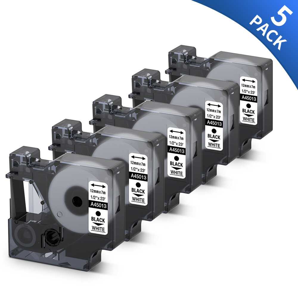 Dymo D1 45013 Label Tape 40913 45010 45018 9/12mm for Dymo Label Manager 160 280