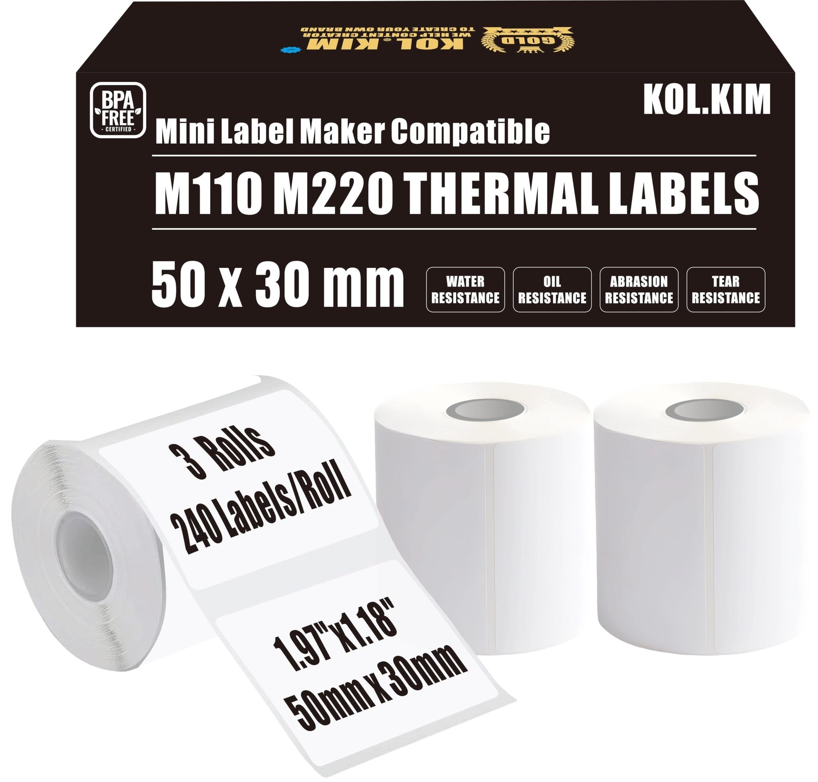 N20 Labels, Waterproof M110 Thermal Labels for Phomemo Print Master M220 M110…