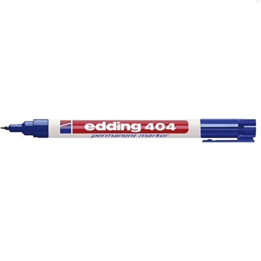 1 Count 404 Permanent Marker – Blue, Fine Tip, Waterproof for Multiple Surfaces