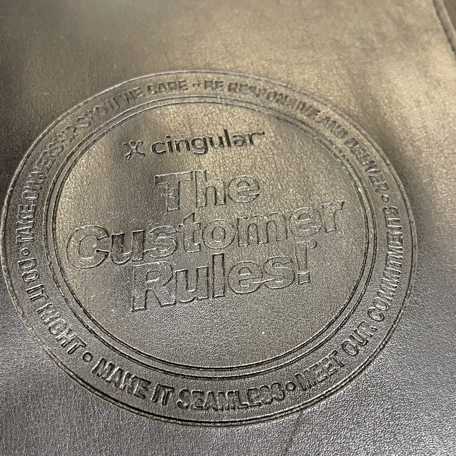 VTG Cingular Wireless Promo Employee Folder Portfolio Binder The Customer Rules