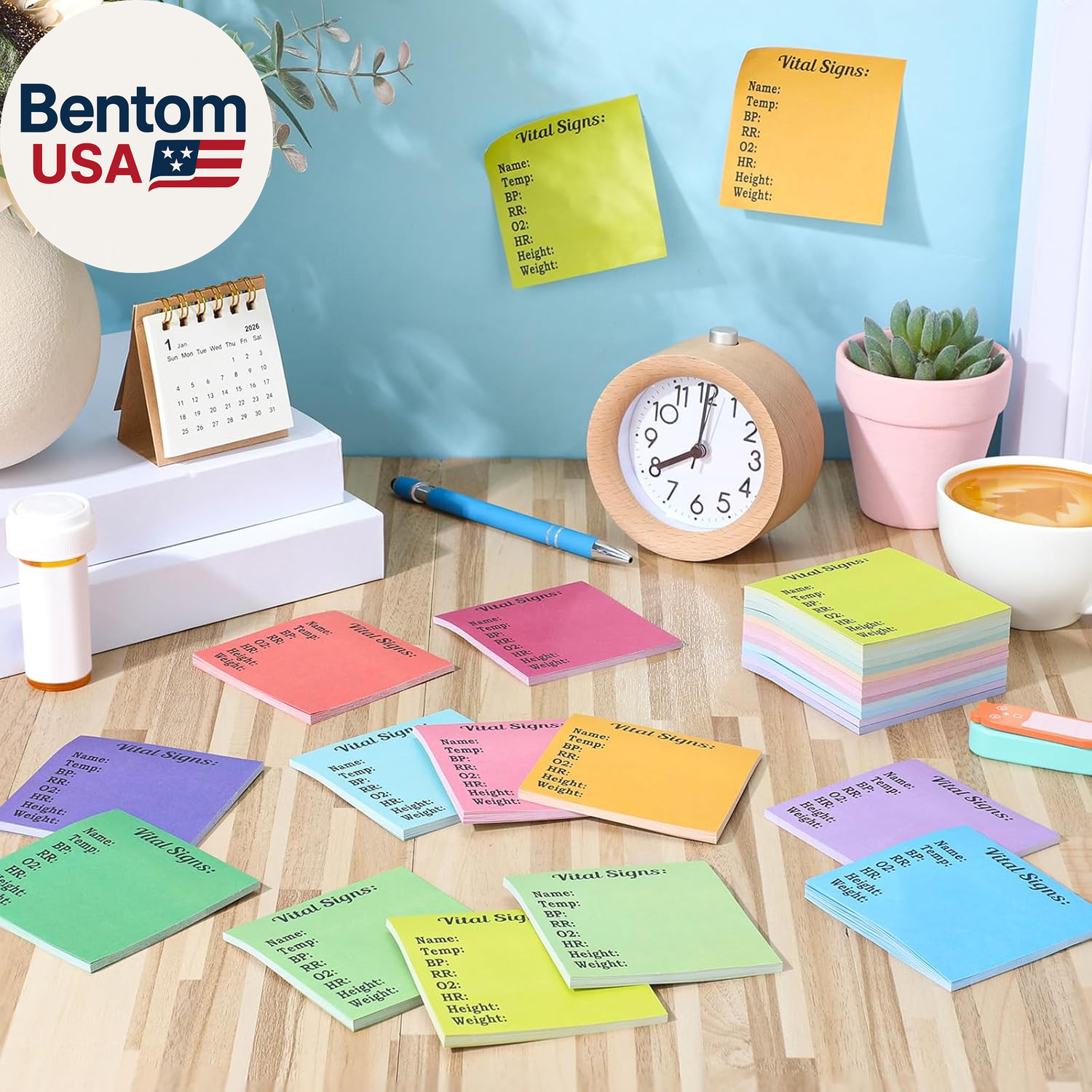 24 Pads 720 Sheets Nurse Vital Signs Sticky Notes CNA Week Gifts Medical Assista
