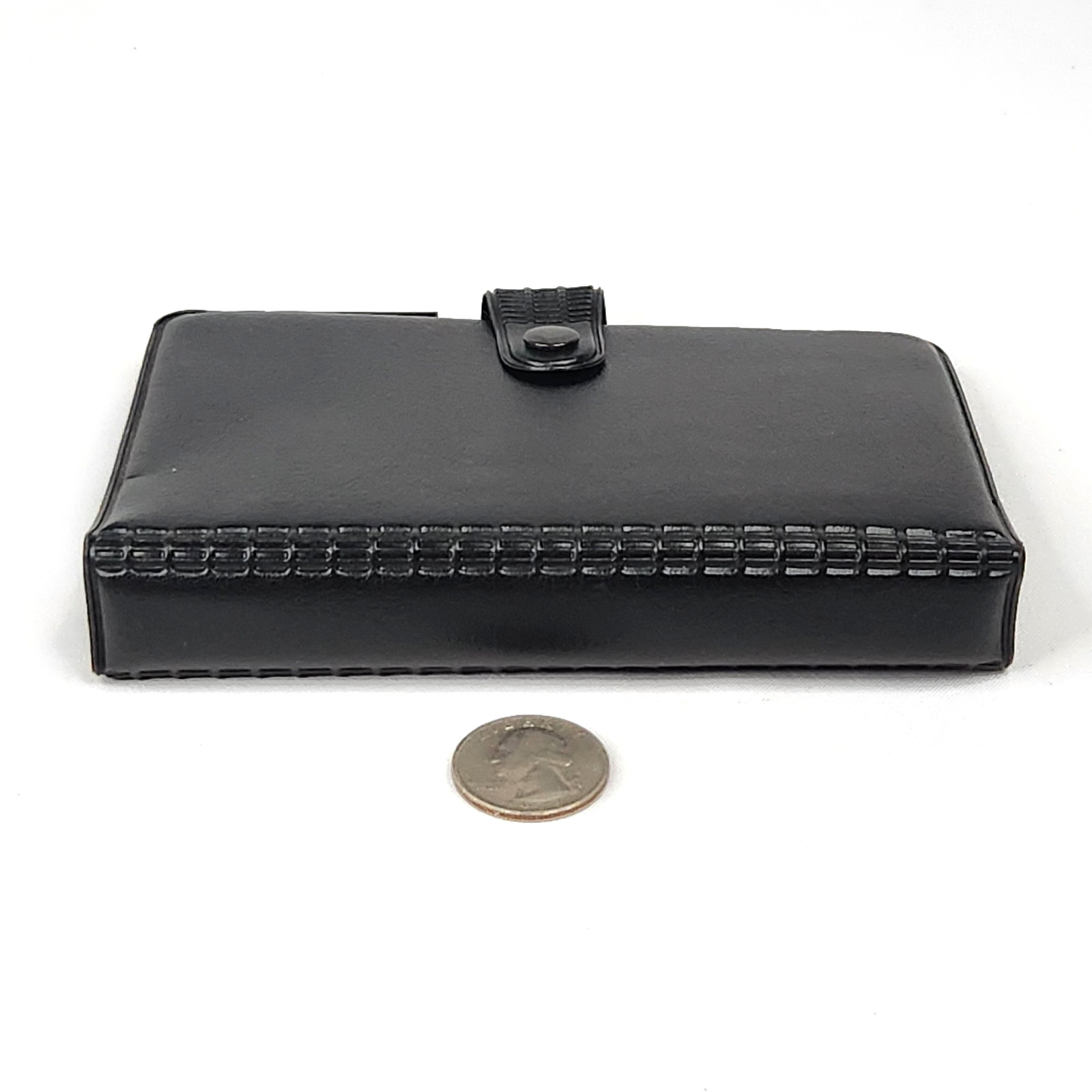 Day Runner Concorde Mini Planner Black Faux Leather 6 Rings Undated Month Pages
