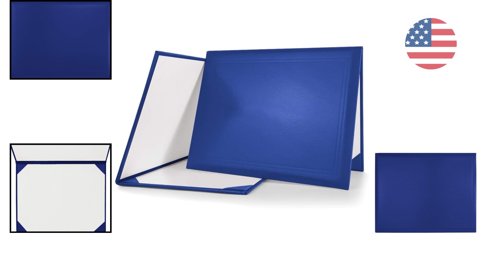 Royal Blue Padded Diploma Cover – Elegant Certificate Holder for Graduates