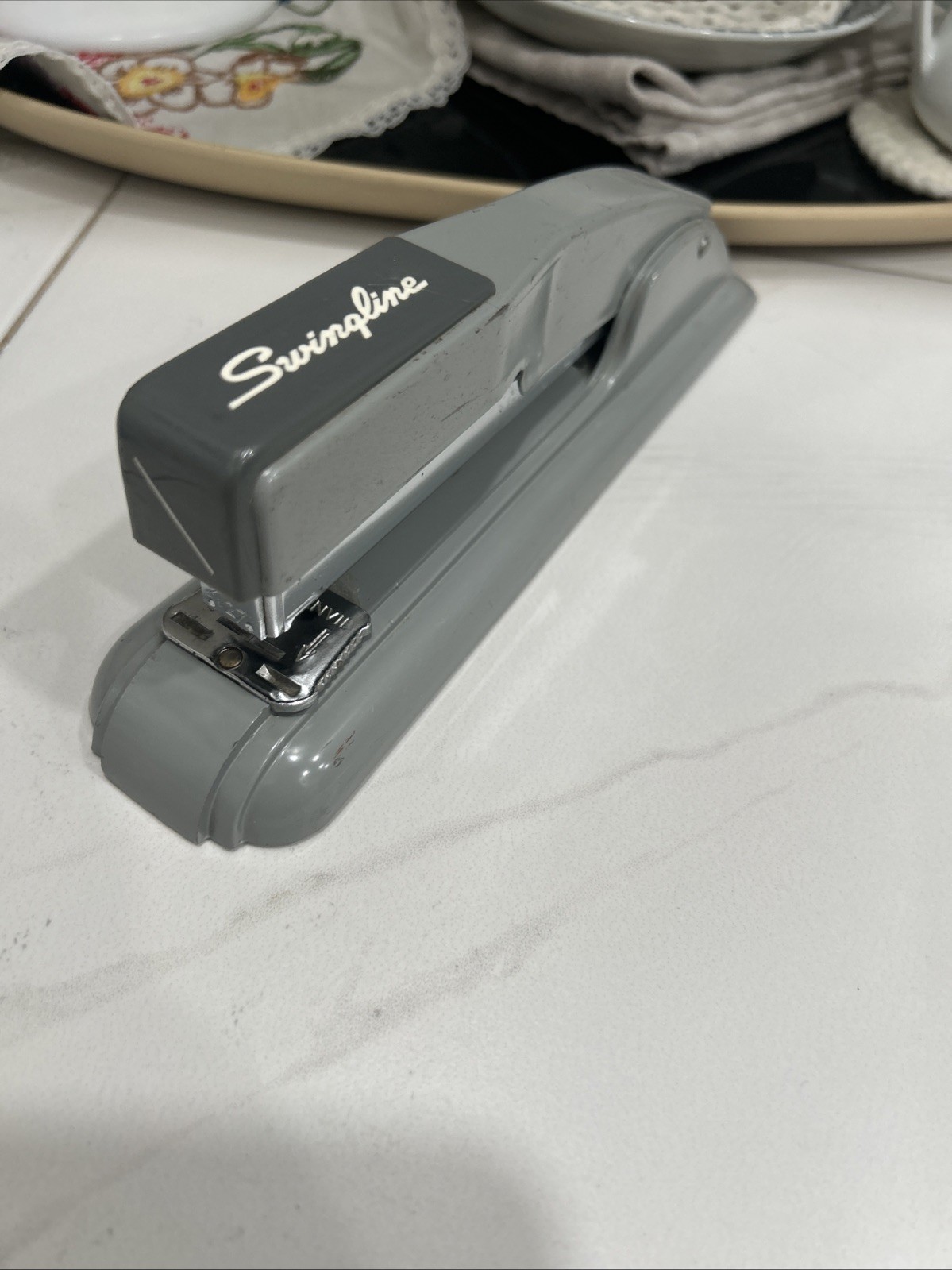 Vintage Swingline Stapler #27 1950s Retro 8 1/2″ Grey Desk Long Island NY Works