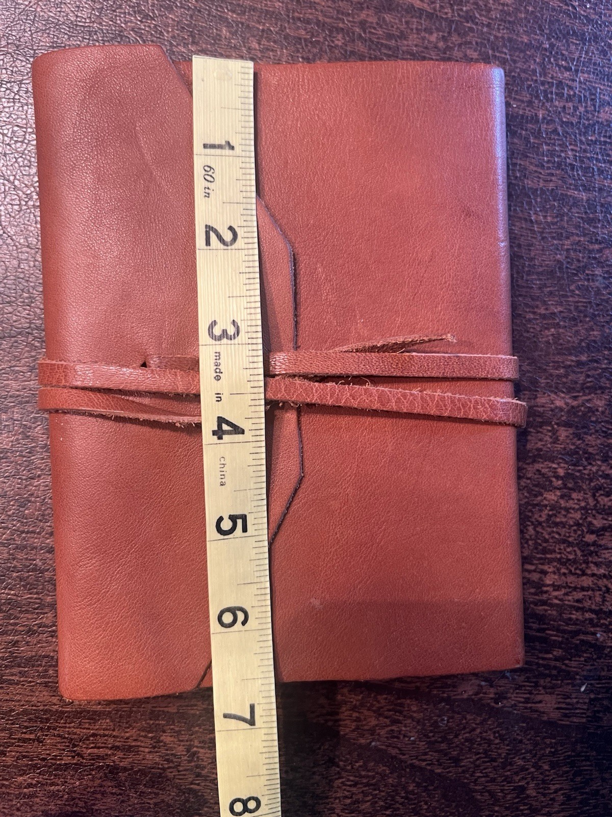 Leather Bound Journal Notebook Wrap Tie Closure Handmade Style Blank Lined Pages