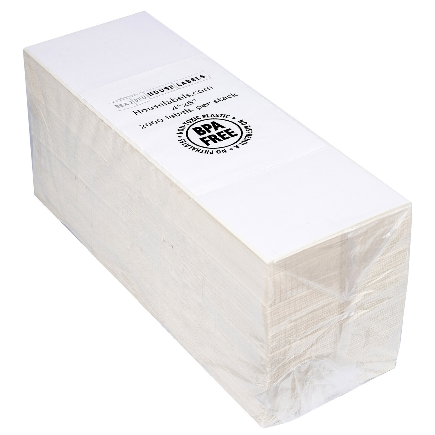 ZEBRA / ELTRON 4×6 (4″ x 6″) Direct Thermal Fanfold Labels – (1) Stack of 2000