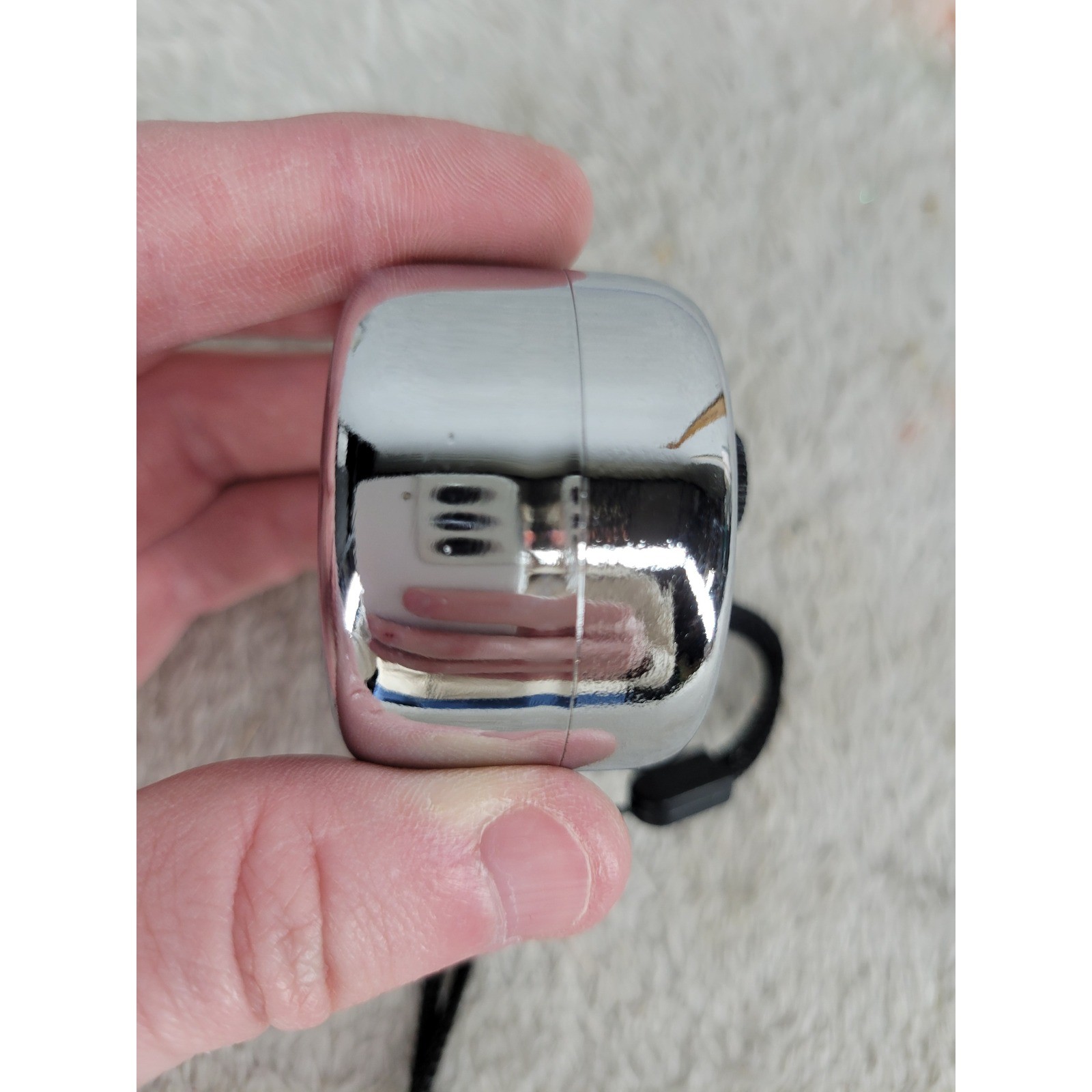 UIC1100 Hand Tally Counter Clicker Metal Chrome 4 Digit