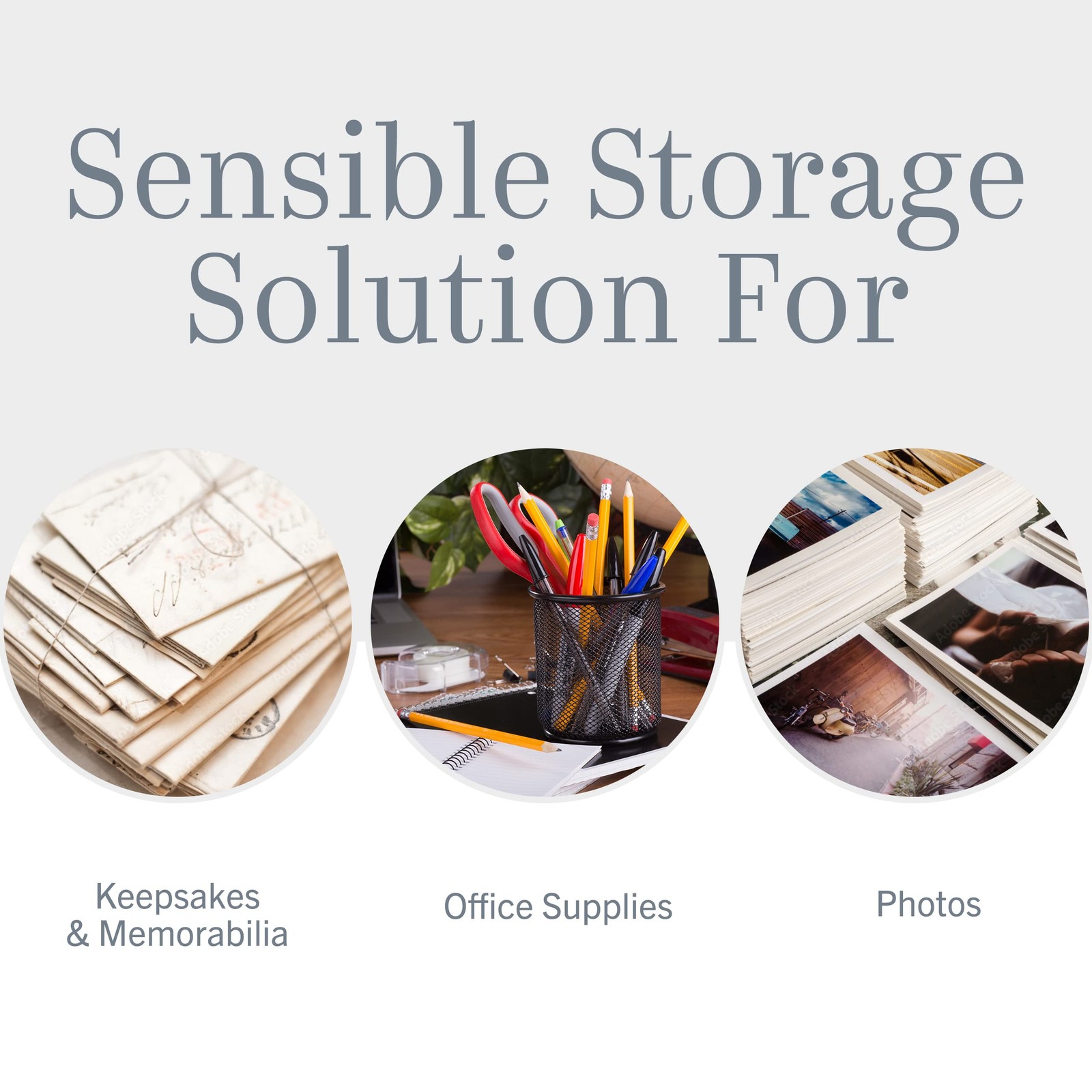 File Storage Box & Organizer – 1 Pack – 16.125 x 13.125 x 9.875 Inch Letter/L…