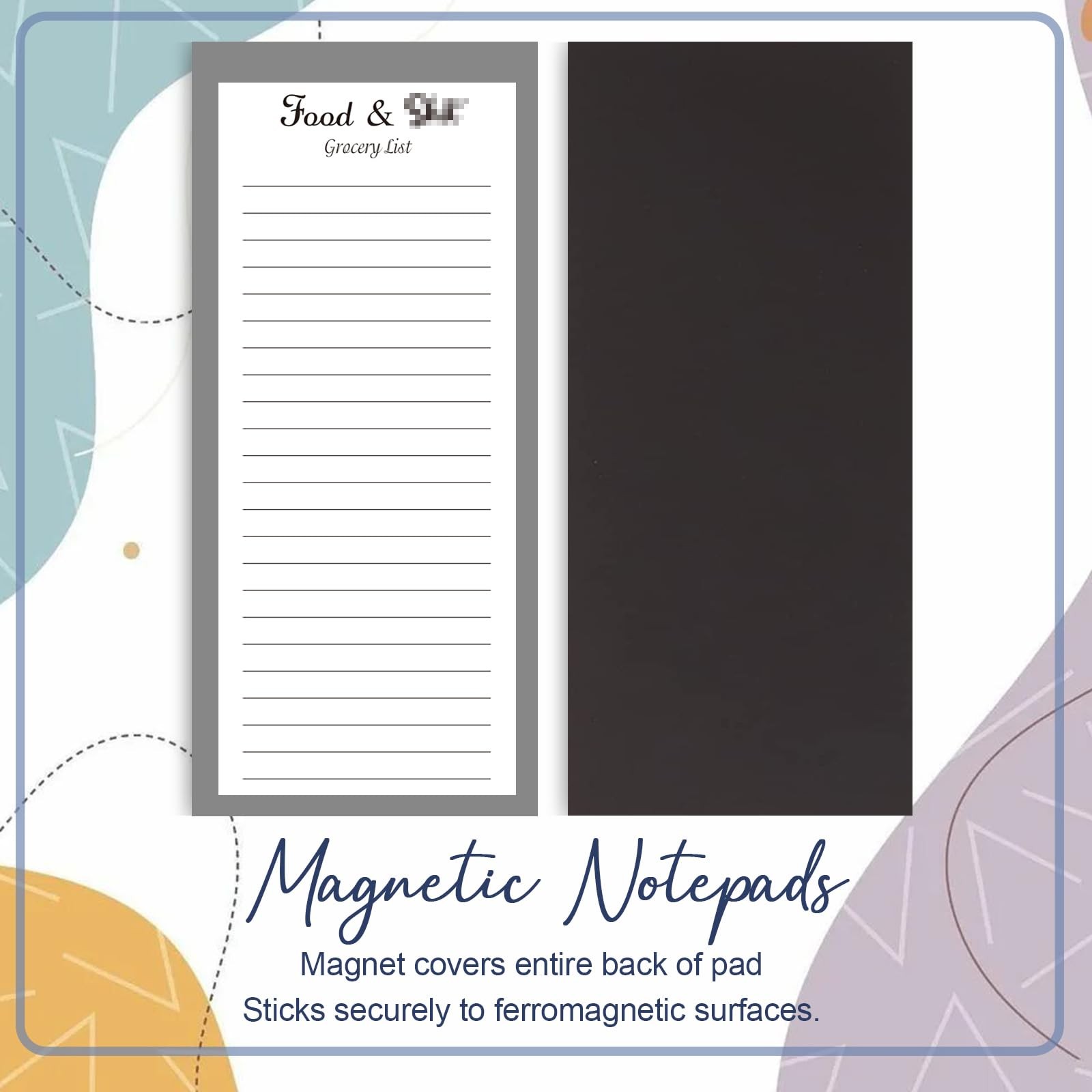 2 Pack Magnetic Notepads for Refrigerator, 100 Pages/BookGrocery List Magnet …