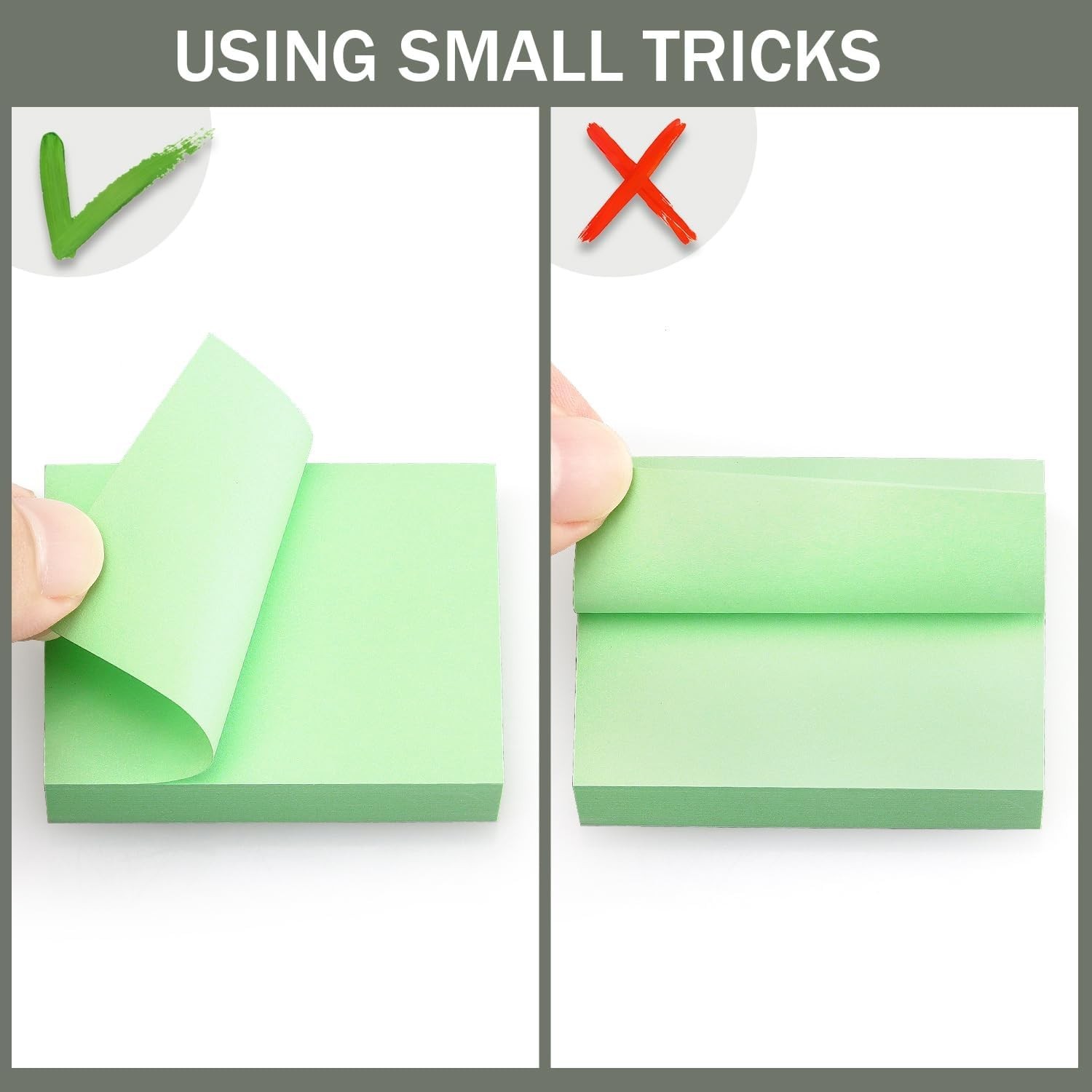 20 Pads Notes 10 Colors 1.5 x 2 Inches Small Post It Notes 100 Sheets