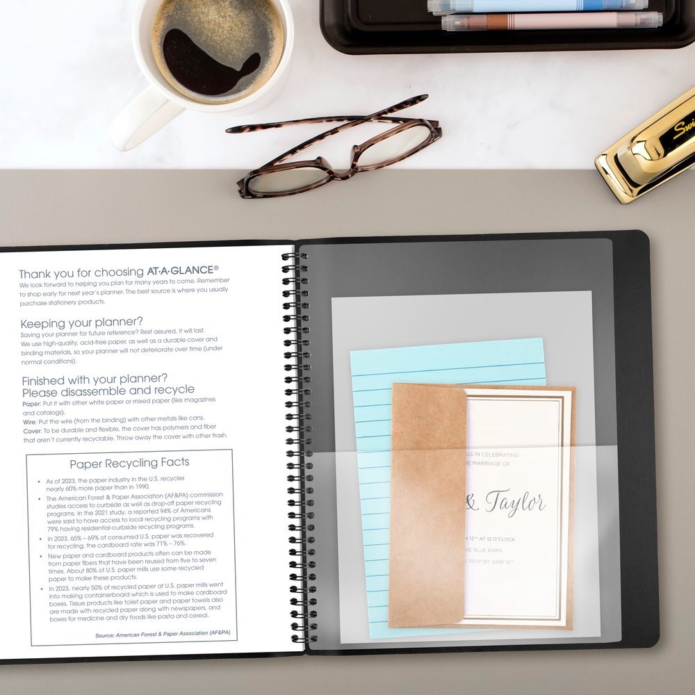 2026 At-A-Glance 70-260X-05 Monthly Planner, 9 x 11″, Black Cover
