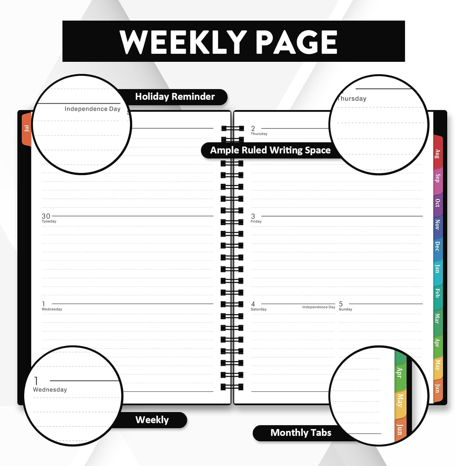 Planner 2026-2027 – July 2026 – June 2027, 2026-2027 Planner Weekly and Monthly,