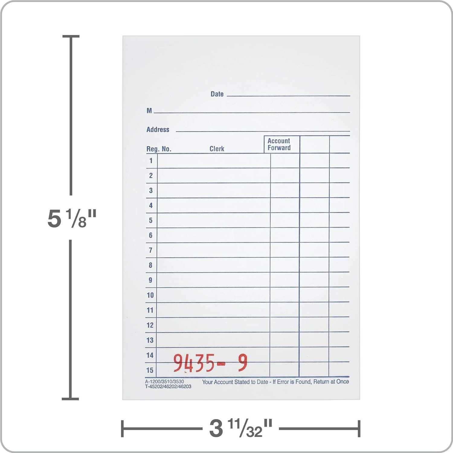 Adams General Purpose Sales Book, 2-Part, Pack of 10, White/Canary