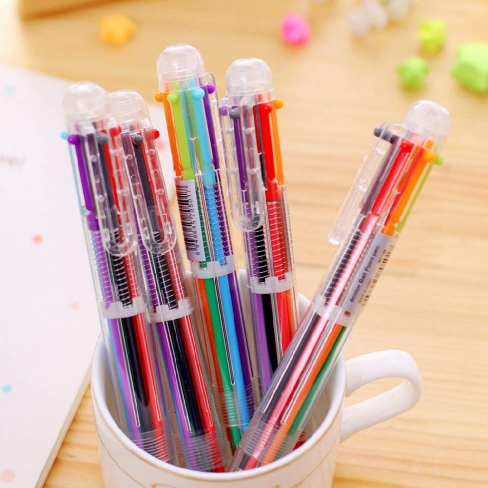 Hutou 4 Pack 0.5mm 6-in-1 Multicolor 1 Count (Pack of 4),