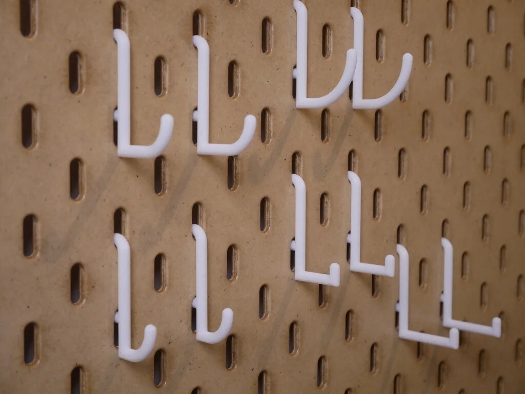 IKEA Skadis J hooks For Pegboard Desk (Pack of 10) Fast Shipping