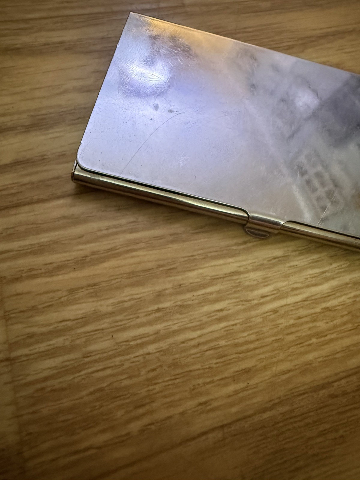 Minimalist Silver Tone Towle Vintage Business/Calling Card Case