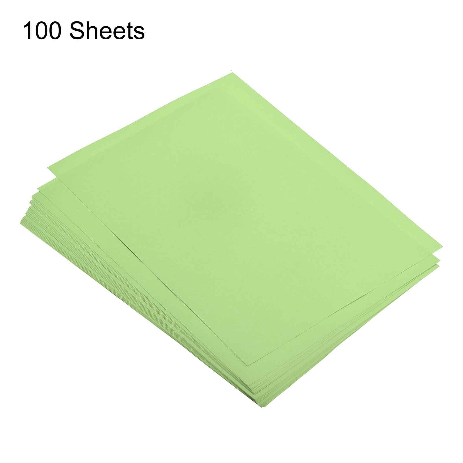 100 Sheets Colored Copy Paper 8.3 x 5.8 Inch Printer Paper 80gsm Light Green …