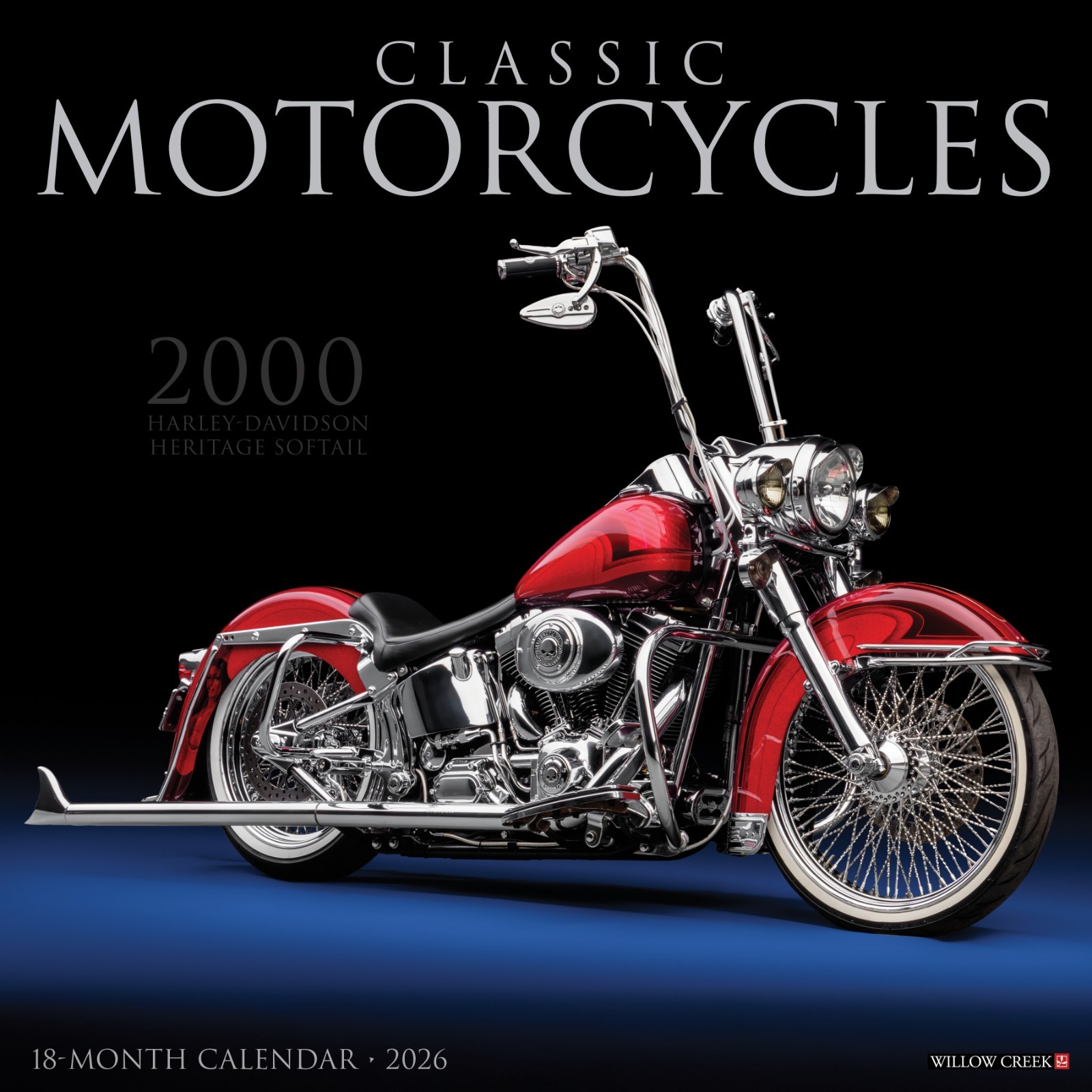 Classic Motorcycles 2026 12″ x 12″ Wall Calendar (free shipping)