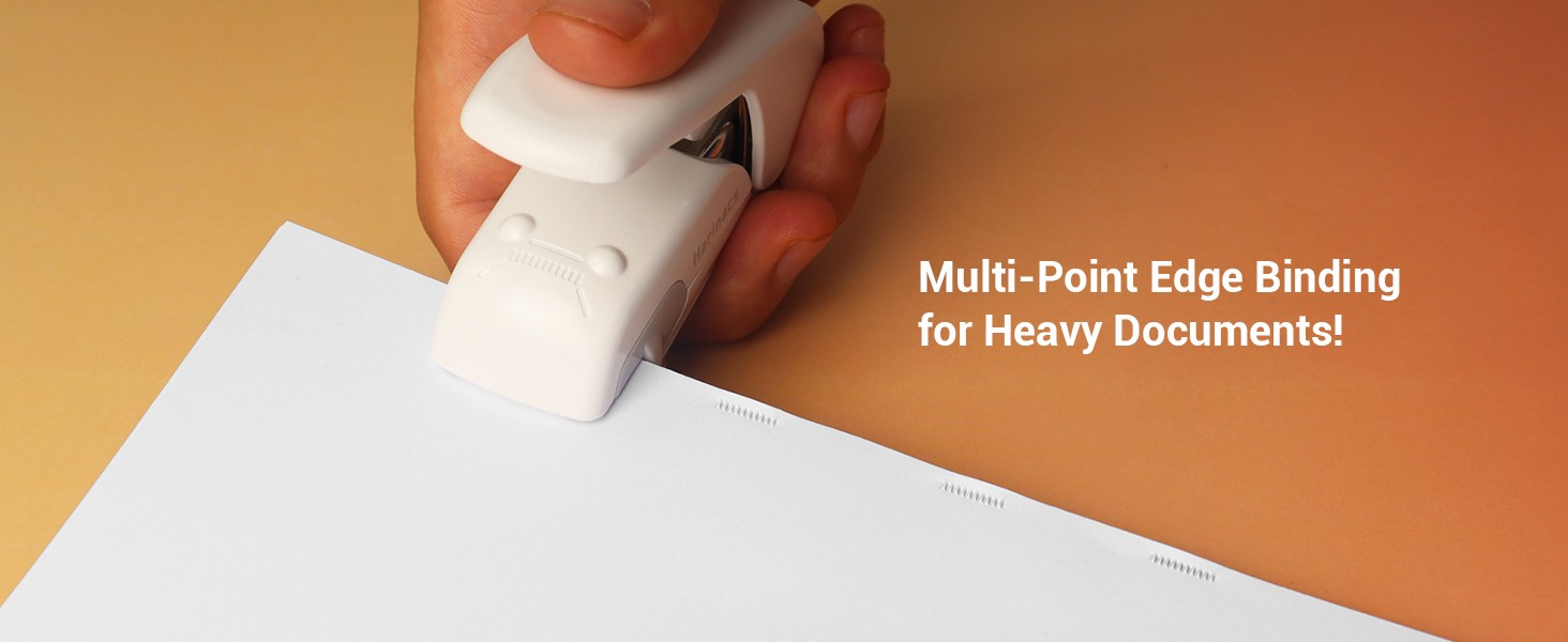 Kokuyo Stapleless Stapler, Harinacs Desktop & Handheld Staple-Free, Up to 5