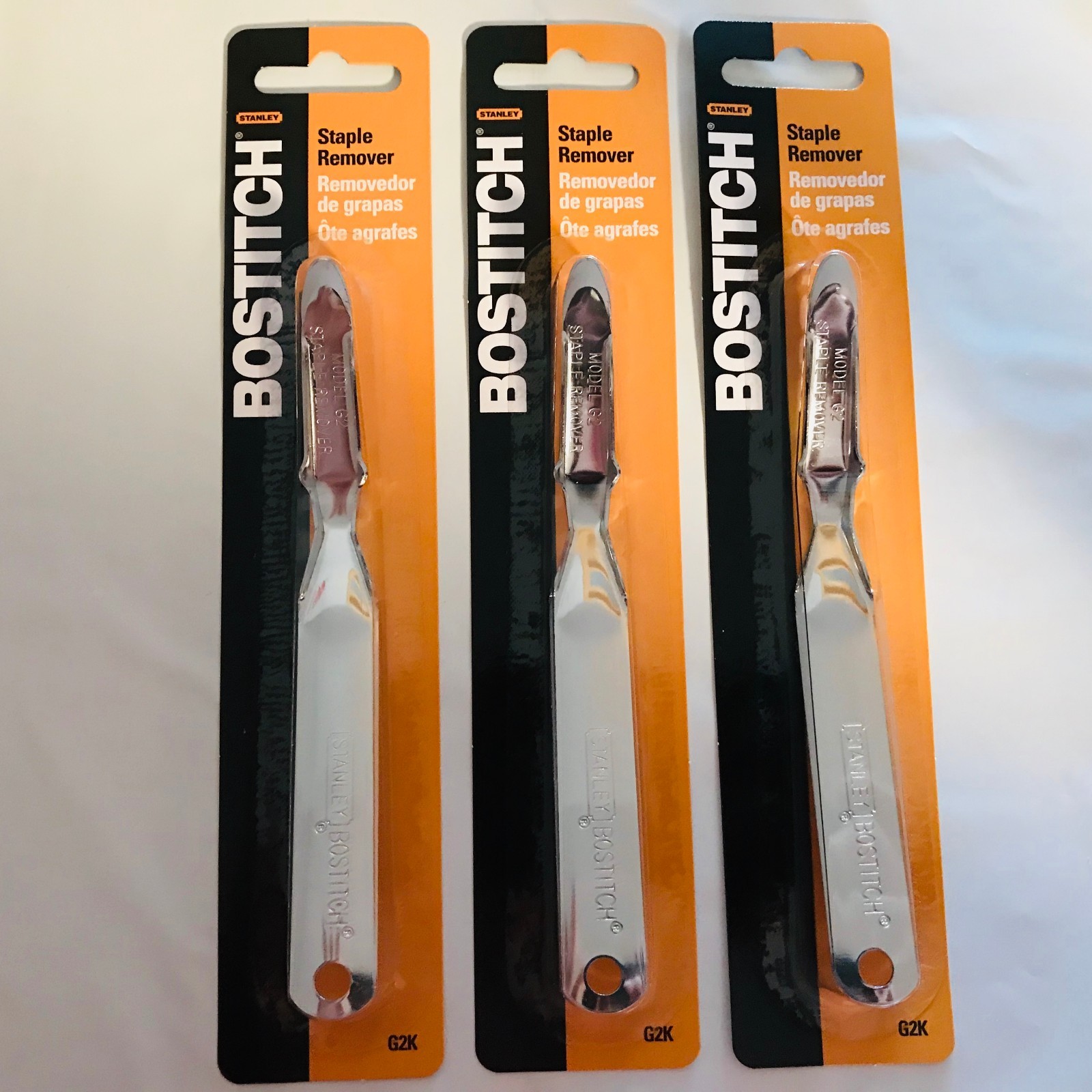 Brand New – Bostitch Premium Staple Remover Chrome All Metal (G2K), 3-Pack
