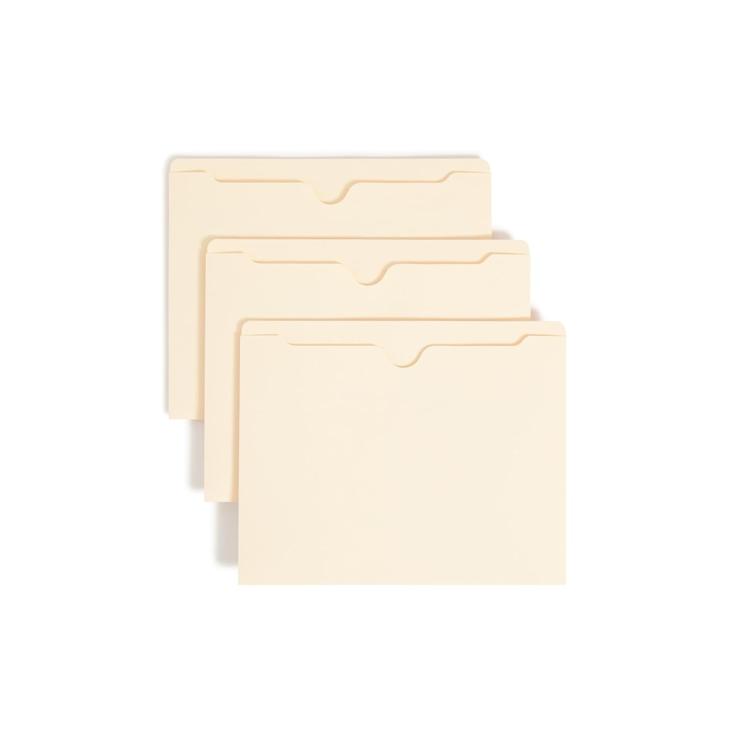Smead File Jacket, Reinforced Straight-Cut Tab, Flat-No Expansion, Letter Size,