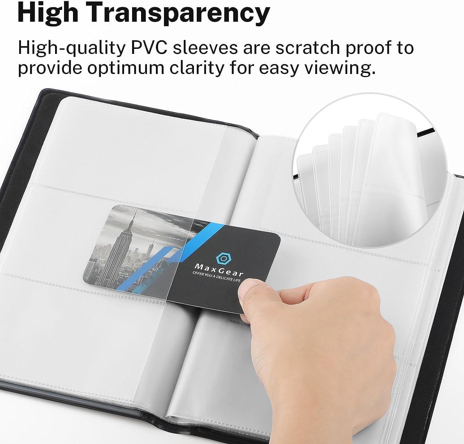 240 Business Card Organizer,Credit Card Binder,Portable Business Card Holder Boo