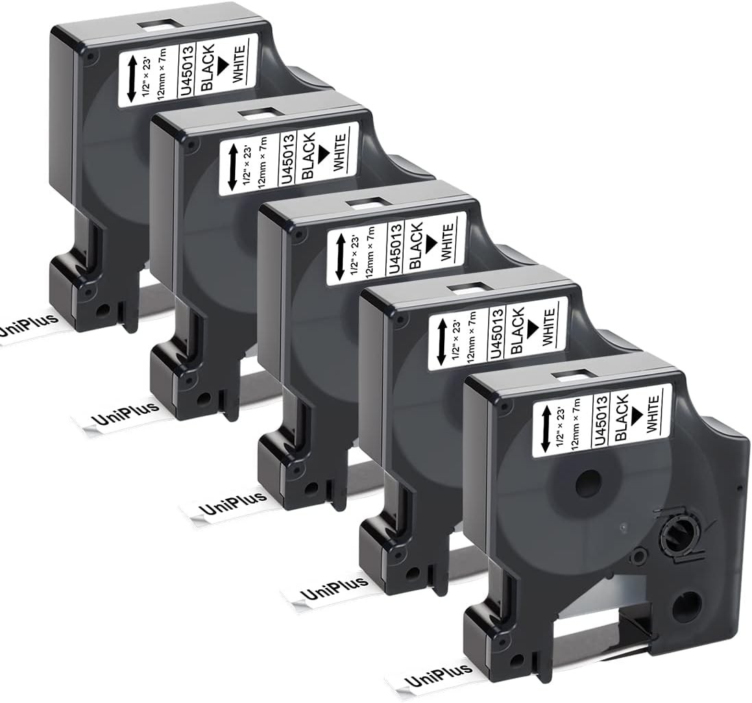 Label Tape White D1 45013 12mm Compatible Dymo Label Manager 160 280 420P