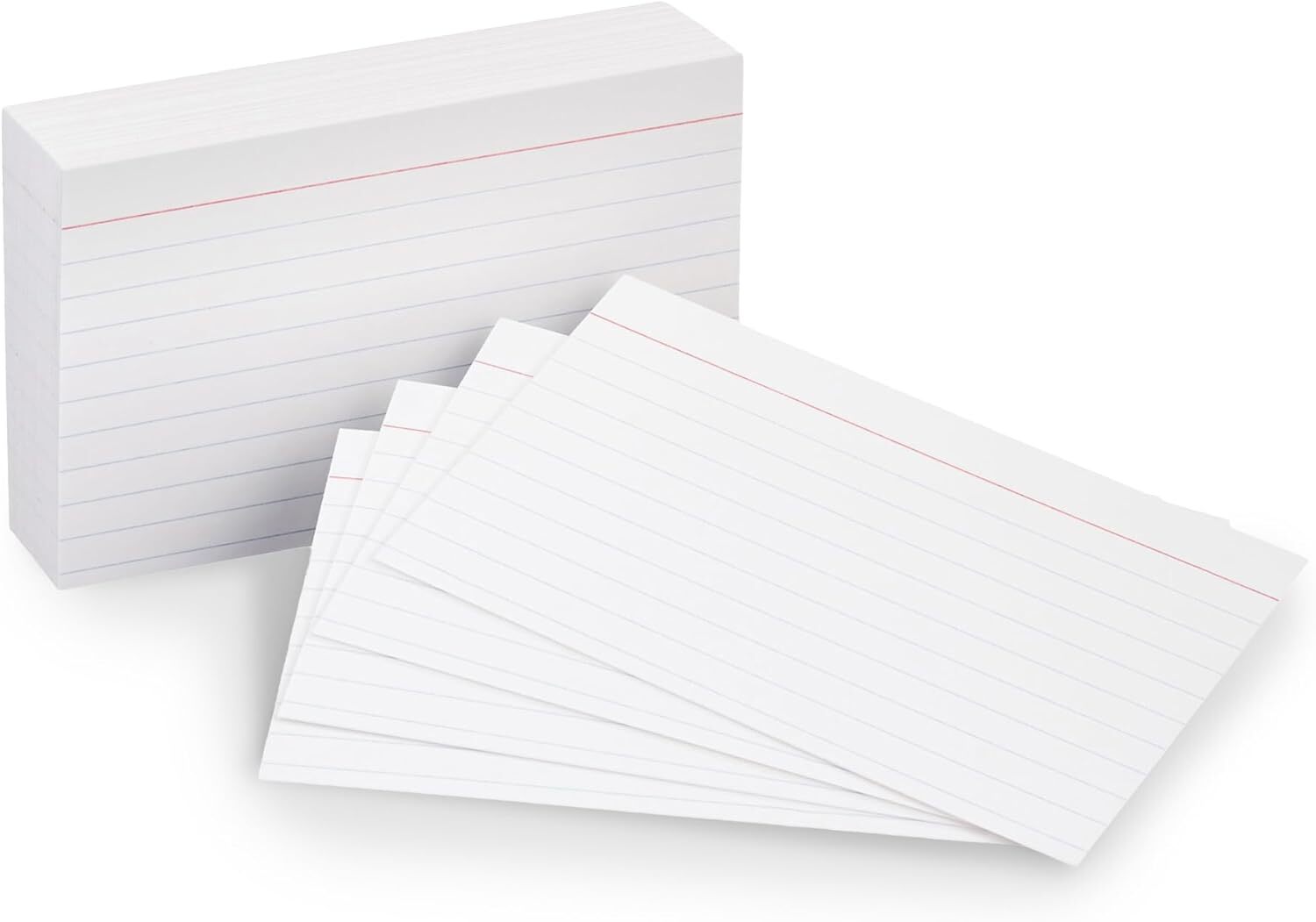 Heavy Weight Ruled Lined Index Cards, White, 3×5 Inch Card, 100-Count