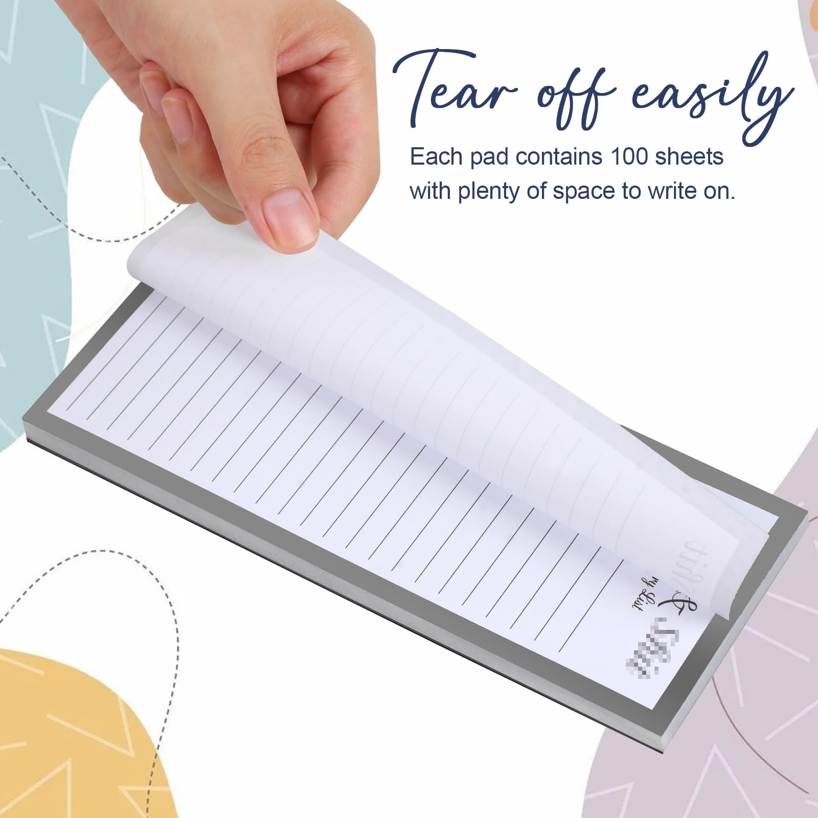 2 Pack Magnetic Notepads for Refrigerator, 100 Pages/BookGrocery List Magnet …